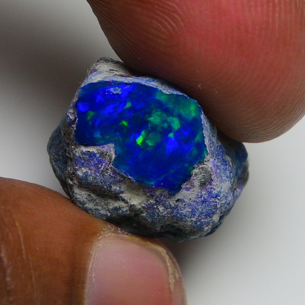 Rare Blue Opal 14.20 Carats | Natural Blue Ethiopian Opal Rough - Ready for Cutting & Jewelry!