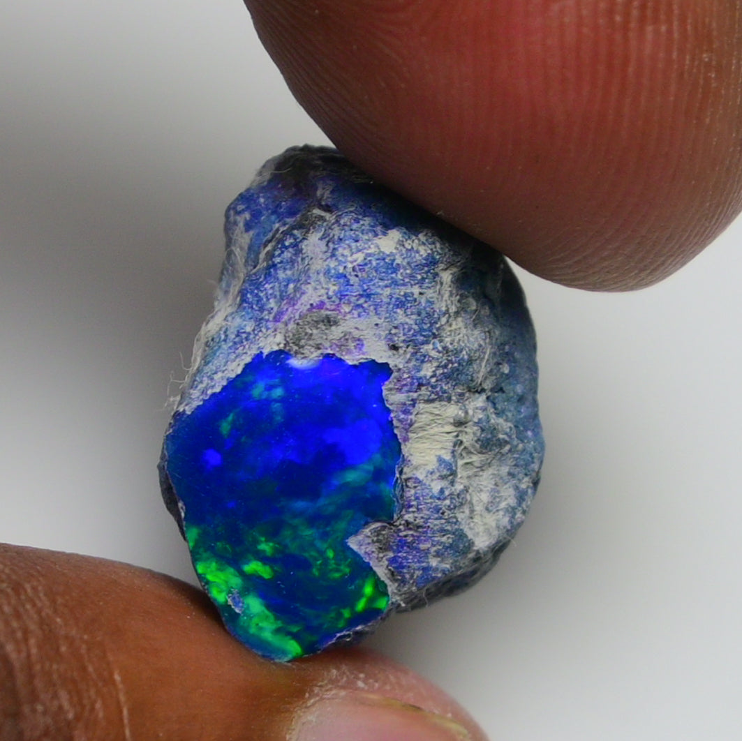 Rare Blue Opal 14.20 Carats | Natural Blue Ethiopian Opal Rough - Ready for Cutting & Jewelry!