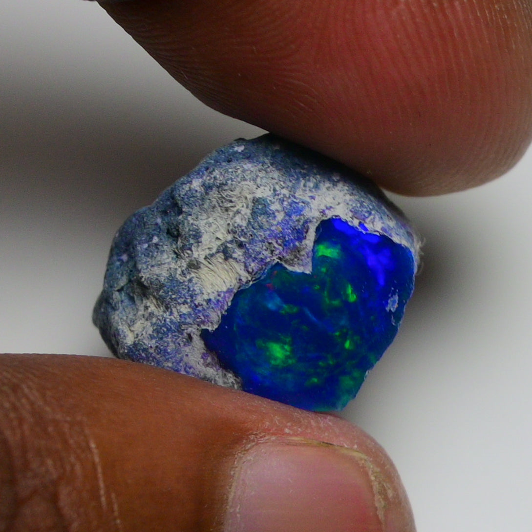 Rare Blue Opal 14.20 Carats | Natural Blue Ethiopian Opal Rough - Ready for Cutting & Jewelry!