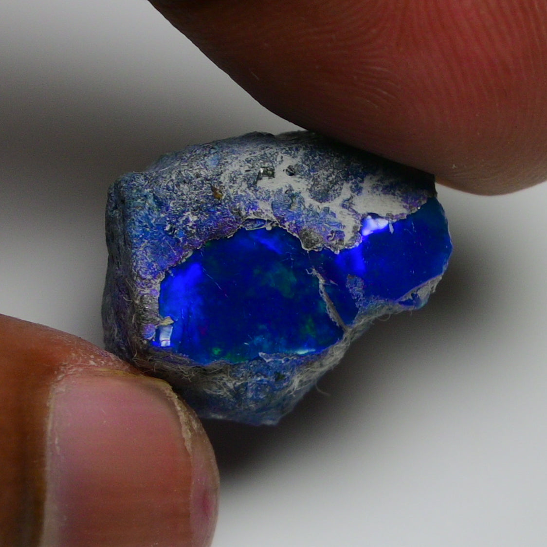 Rare Blue Opal 14.20 Carats | Natural Blue Ethiopian Opal Rough - Ready for Cutting & Jewelry!