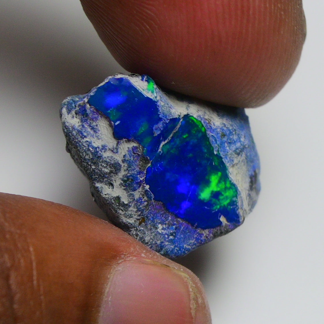 Rare Blue Opal 14.20 Carats | Natural Blue Ethiopian Opal Rough - Ready for Cutting & Jewelry!