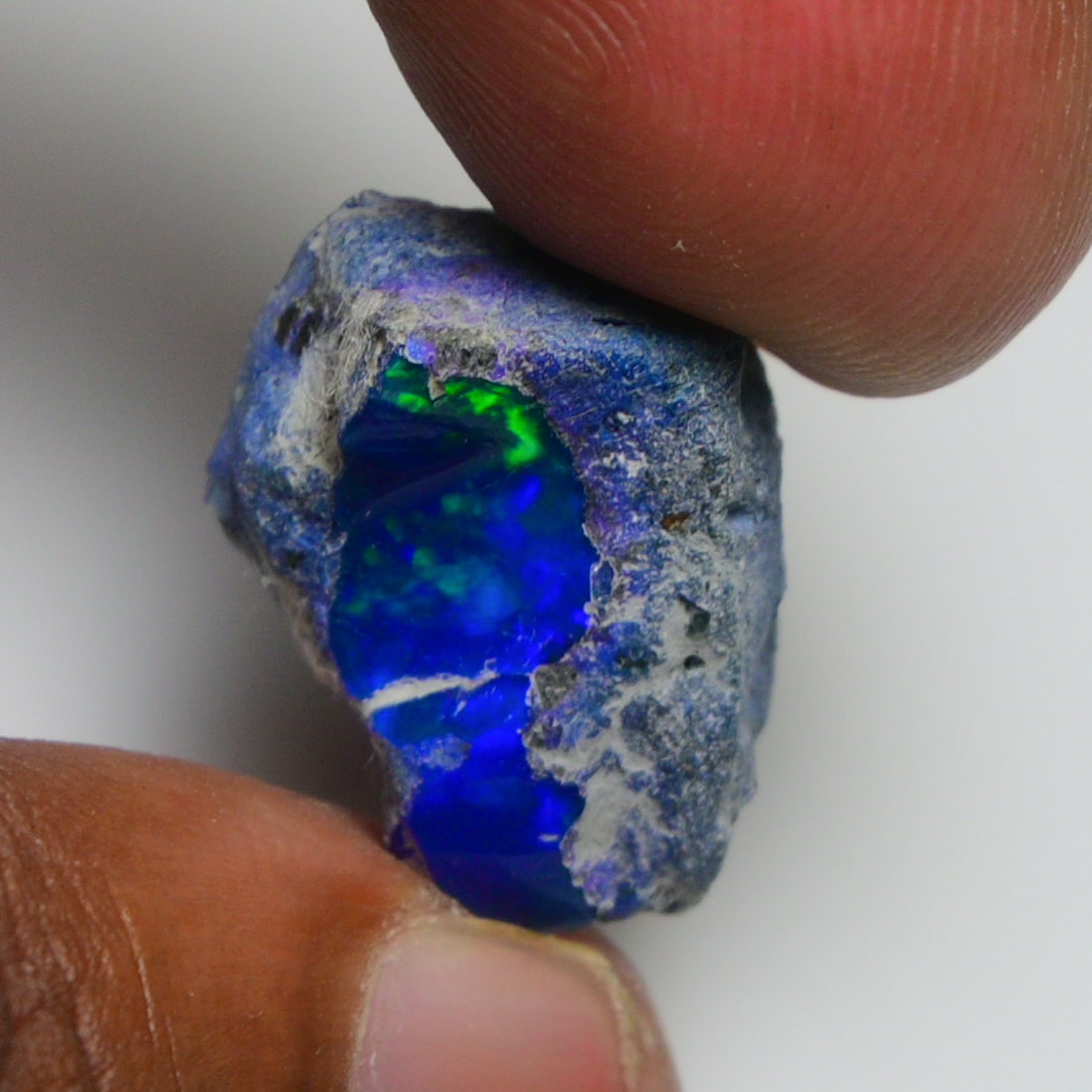 Rare Blue Opal 14.20 Carats | Natural Blue Ethiopian Opal Rough - Ready for Cutting & Jewelry!