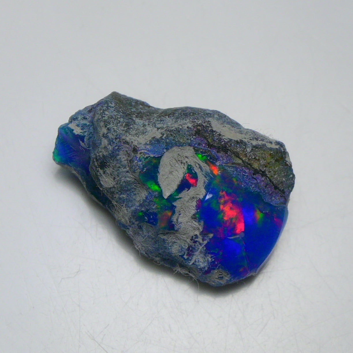Rare Blue Opal 12.75 Carats | Natural Blue Ethiopian Opal Rough - Ready for Cutting & Jewelry!
