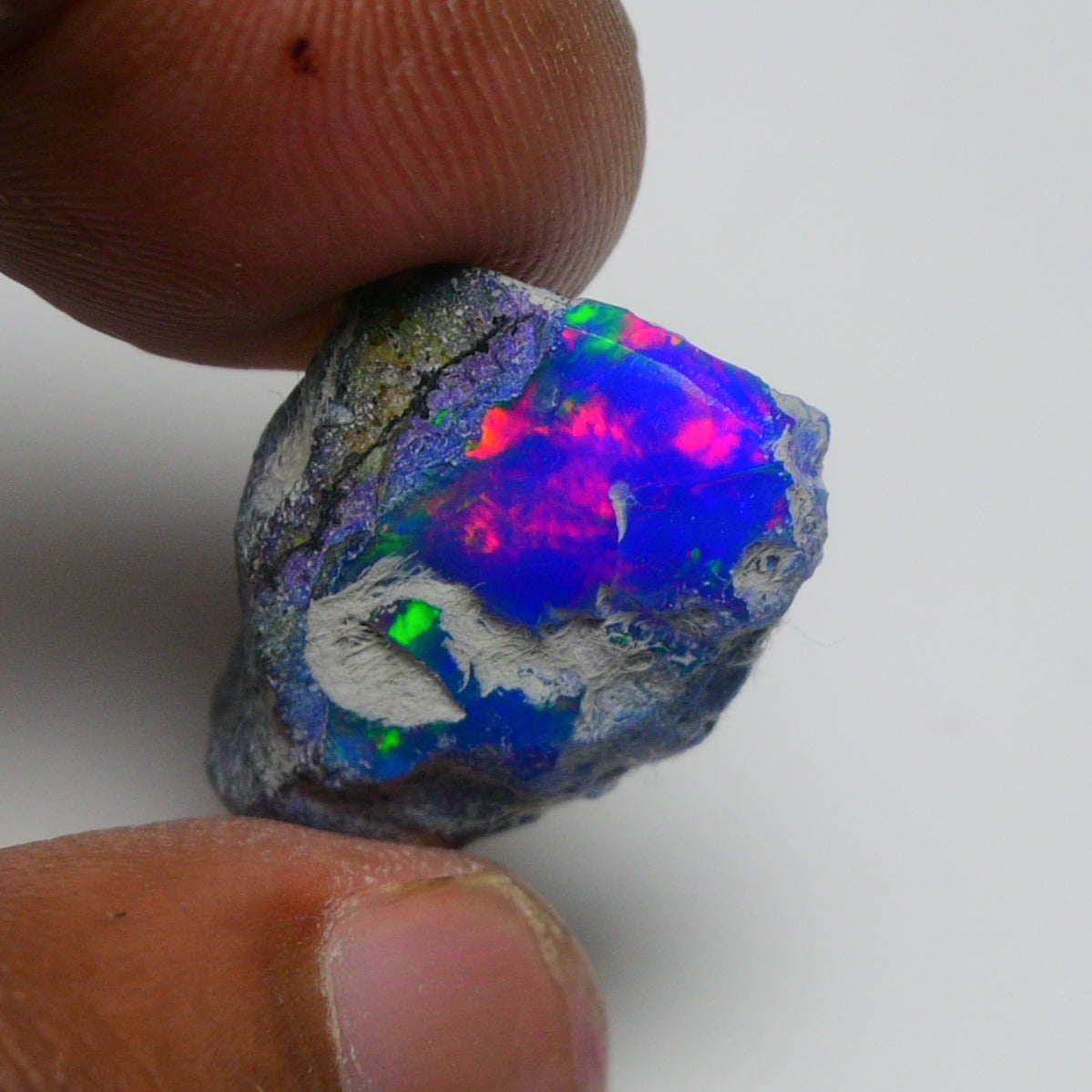 Rare Blue Opal 12.75 Carats | Natural Blue Ethiopian Opal Rough - Ready for Cutting & Jewelry!