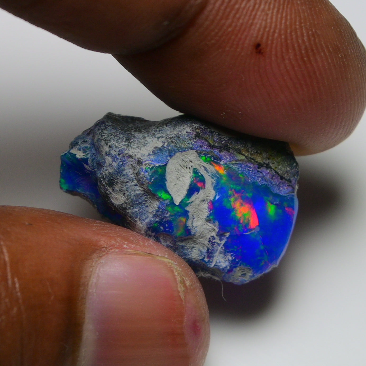Rare Blue Opal 12.75 Carats | Natural Blue Ethiopian Opal Rough - Ready for Cutting & Jewelry!