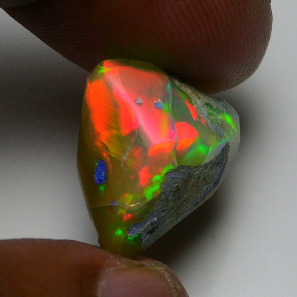 Rare Black Opal 13.00 Carats | Natural Black Ethiopian Opal Rough - Ready for Cutting & Jewelry!