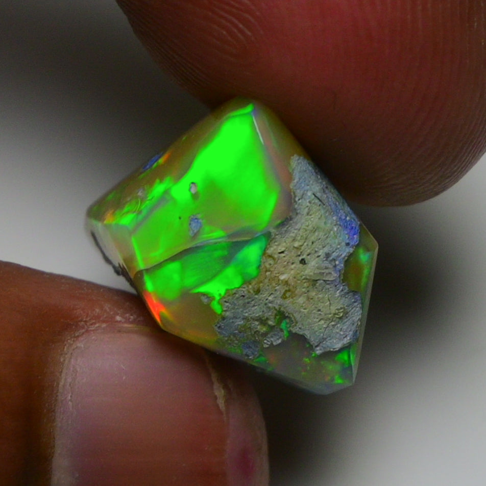 Rare Black Opal 13.00 Carats | Natural Black Ethiopian Opal Rough - Ready for Cutting & Jewelry!