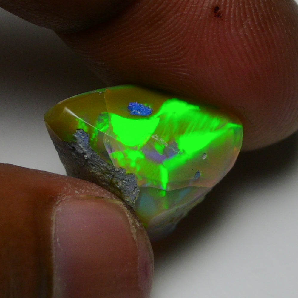 Rare Black Opal 13.00 Carats | Natural Black Ethiopian Opal Rough - Ready for Cutting & Jewelry!