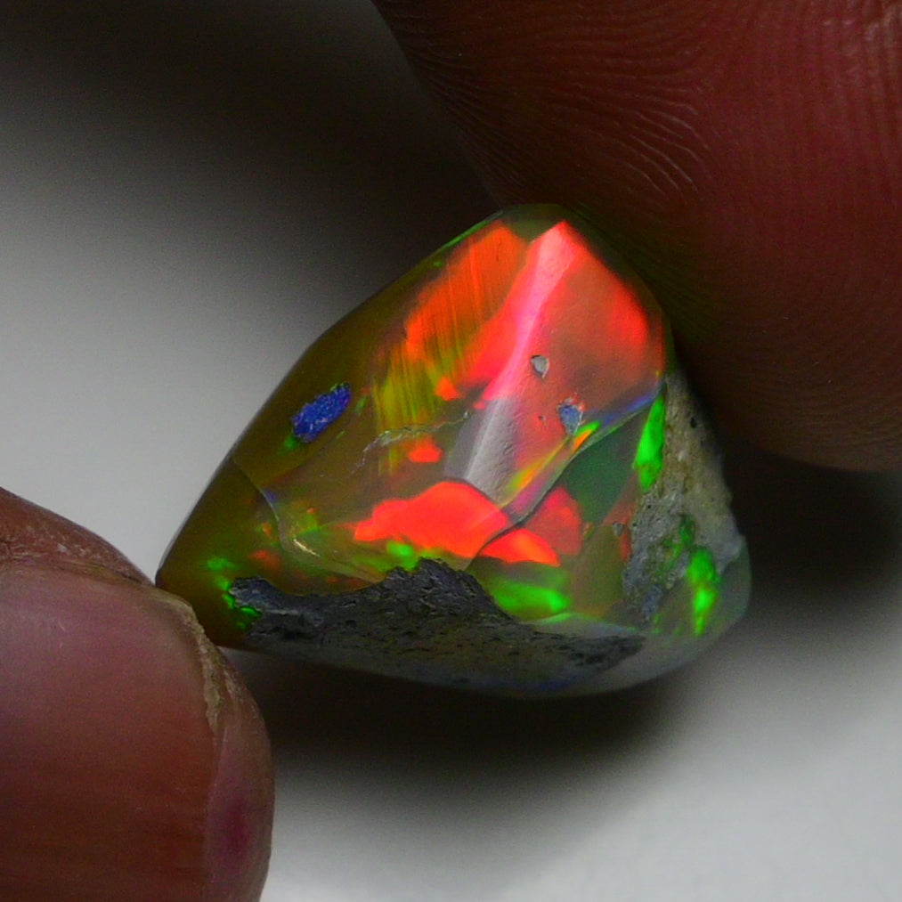 Rare Black Opal 13.00 Carats | Natural Black Ethiopian Opal Rough - Ready for Cutting & Jewelry!