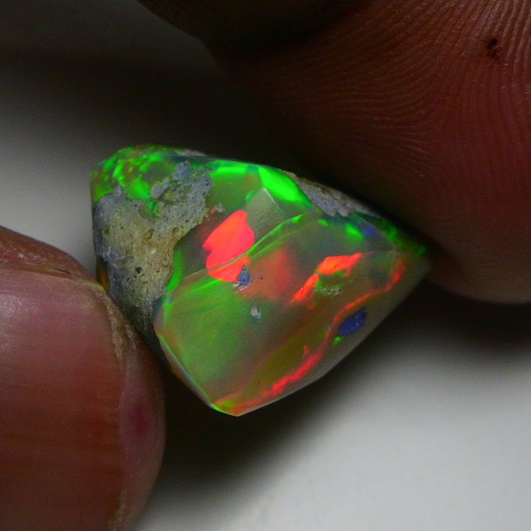 Rare Black Opal 13.00 Carats | Natural Black Ethiopian Opal Rough - Ready for Cutting & Jewelry!