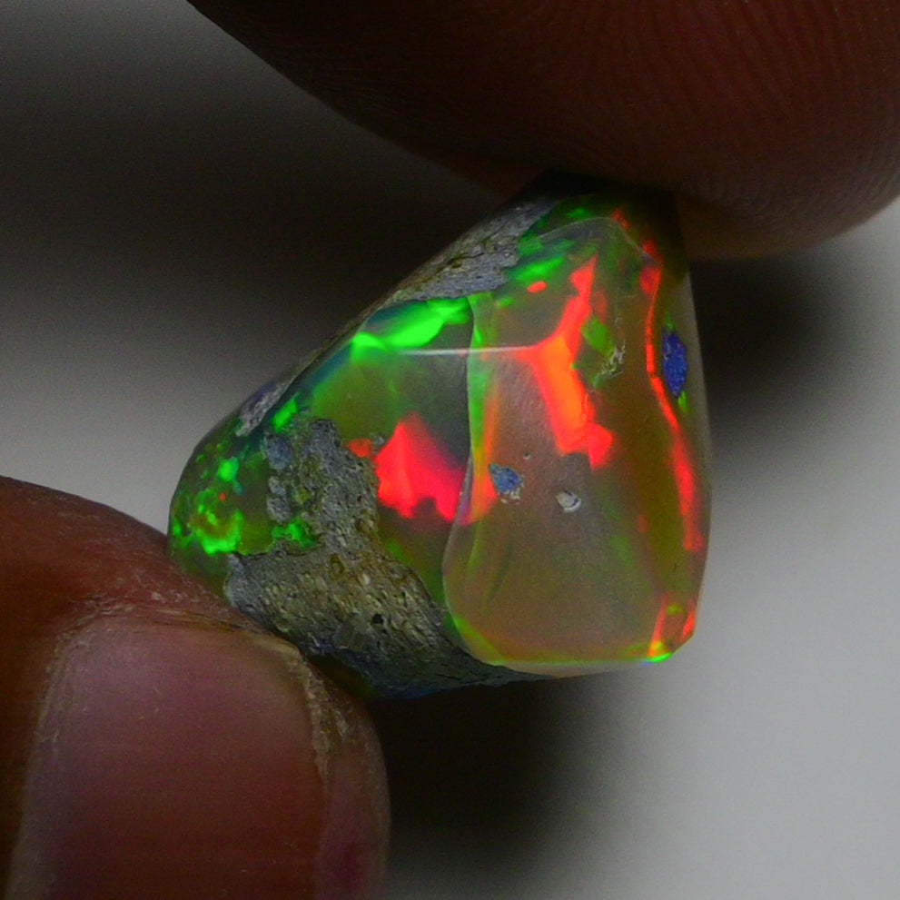 Rare Black Opal 13.00 Carats | Natural Black Ethiopian Opal Rough - Ready for Cutting & Jewelry!