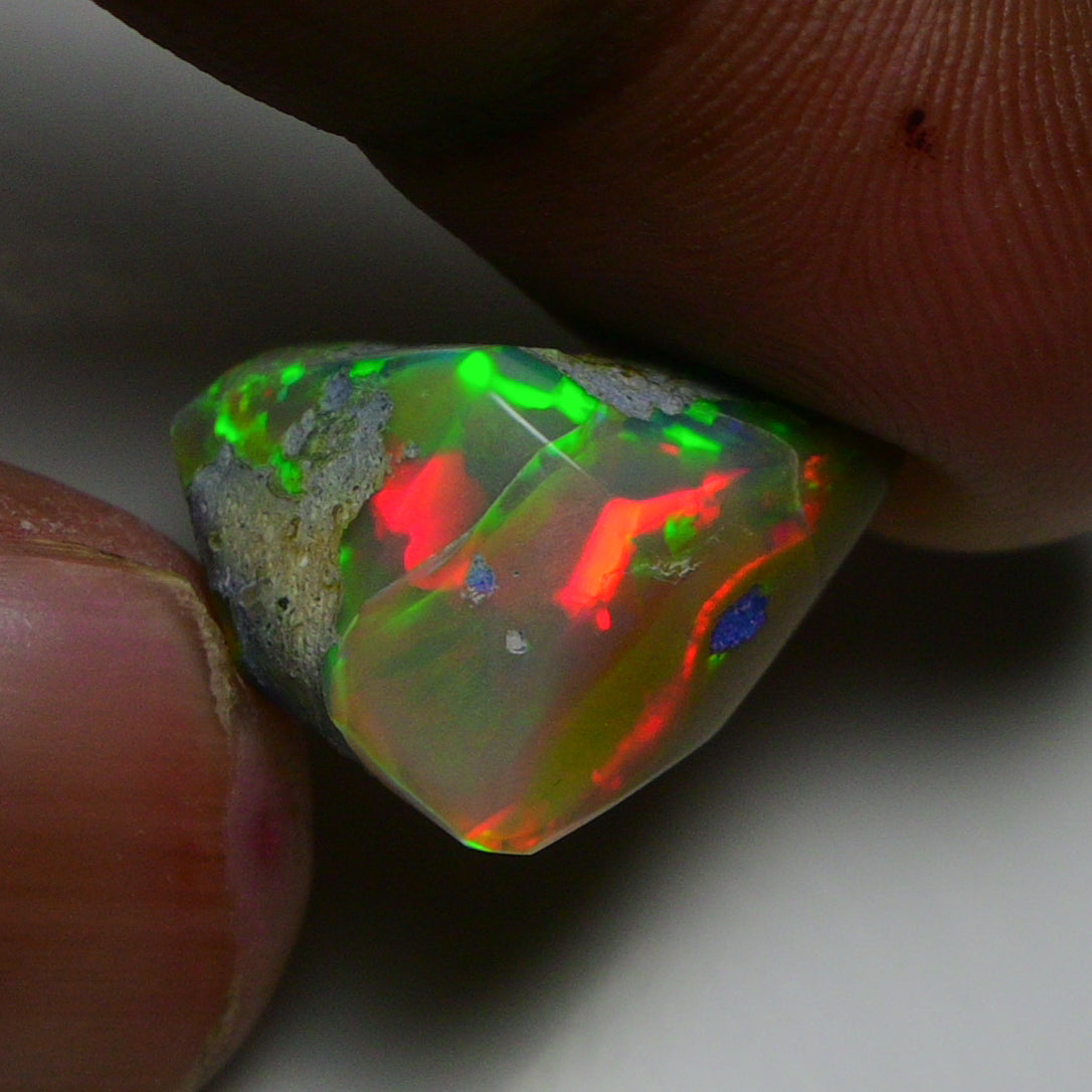 Rare Black Opal 13.00 Carats | Natural Black Ethiopian Opal Rough - Ready for Cutting & Jewelry!
