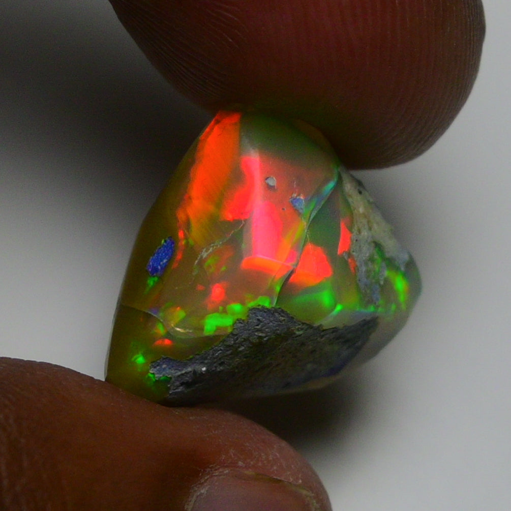 Rare Black Opal 13.00 Carats | Natural Black Ethiopian Opal Rough - Ready for Cutting & Jewelry!