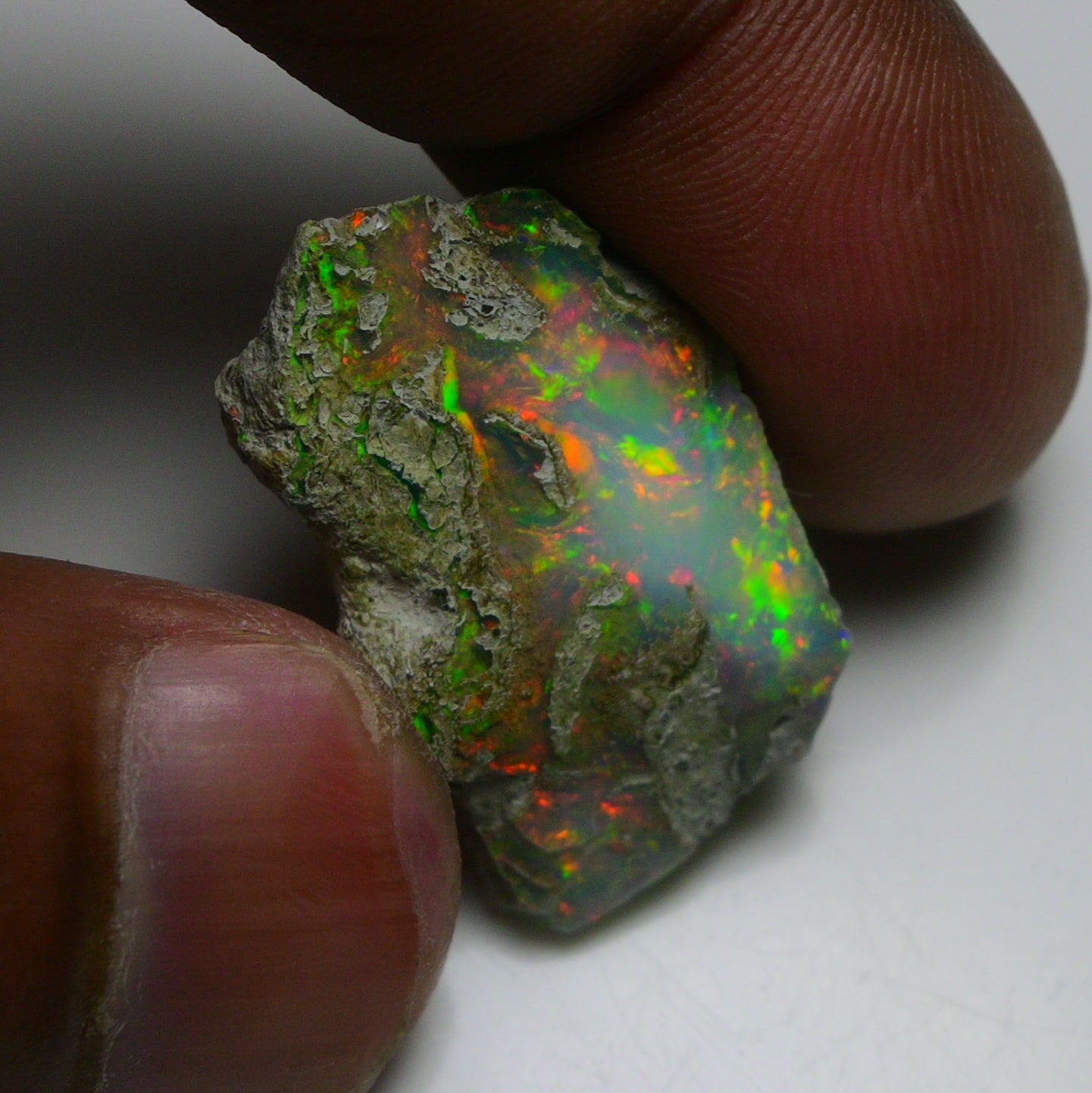 Rare White Opal 17.75 Carats | Natural White Ethiopian Opal Rough - Ready for Cutting & Jewelry!