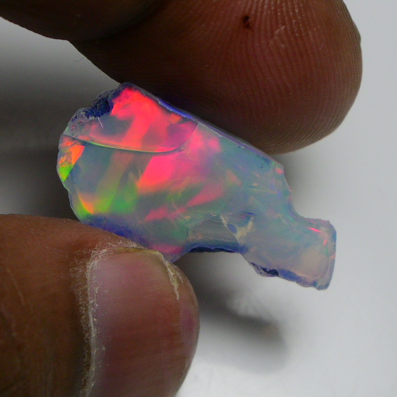 Rare Black Opal 13.10 Carats | Natural Black Ethiopian Opal Rough - Ready for Cutting & Jewelry!