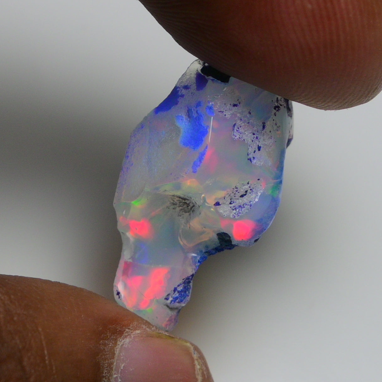 Rare Black Opal 13.10 Carats | Natural Black Ethiopian Opal Rough - Ready for Cutting & Jewelry!