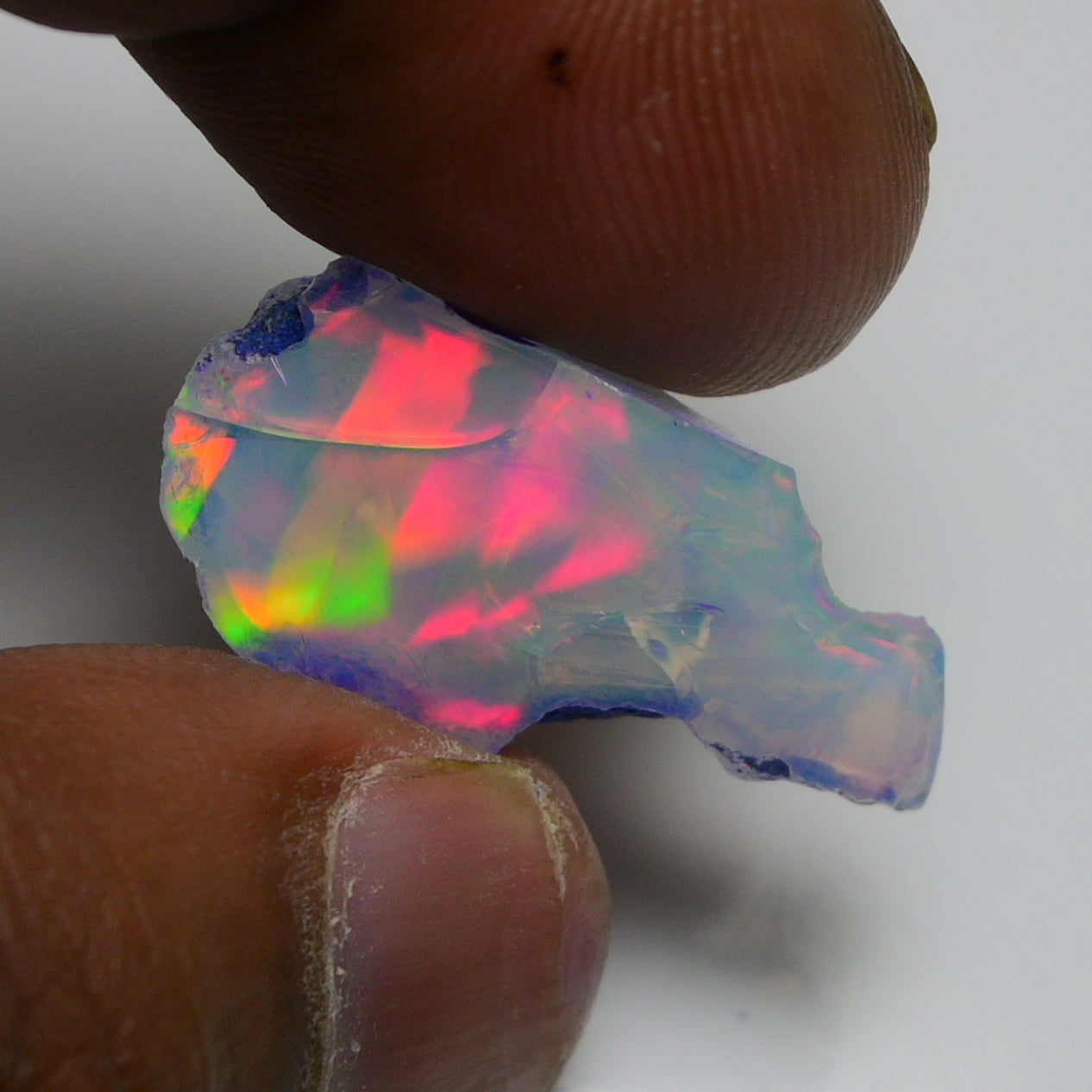 Rare Black Opal 13.10 Carats | Natural Black Ethiopian Opal Rough - Ready for Cutting & Jewelry!