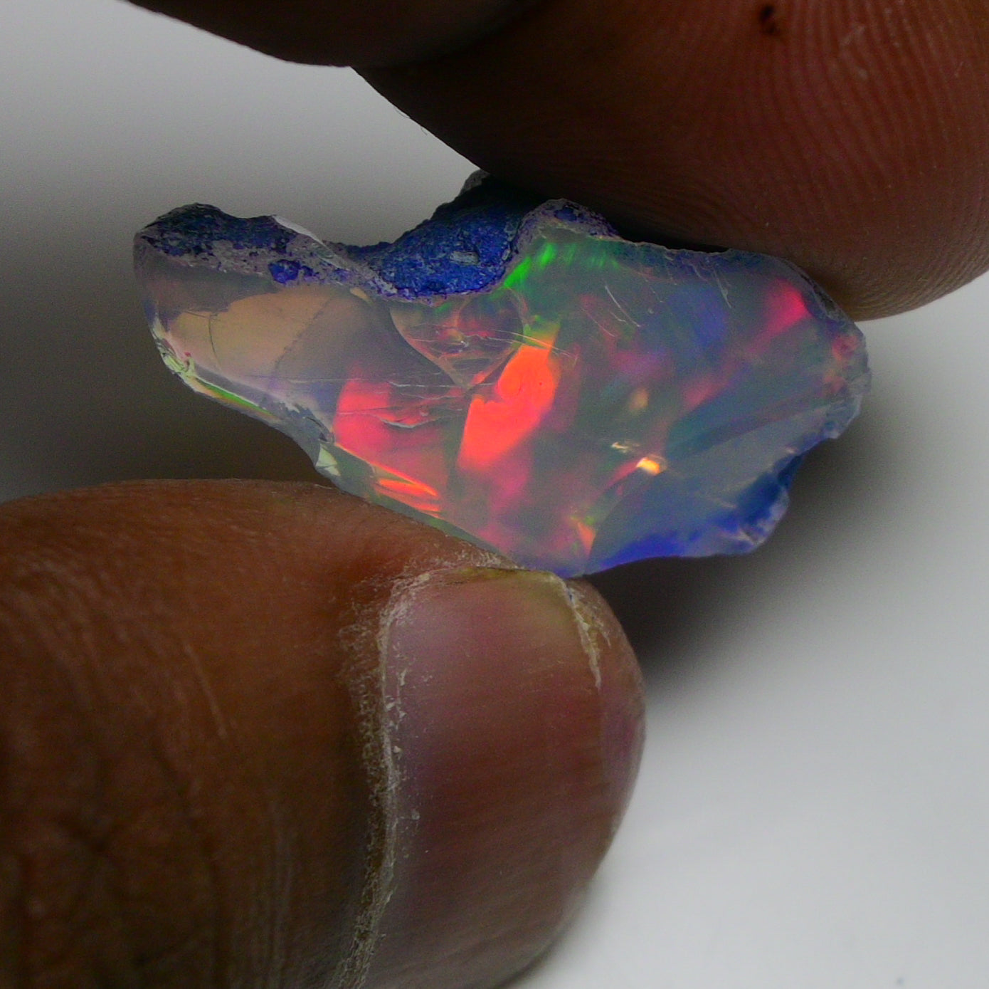 Rare Black Opal 13.10 Carats | Natural Black Ethiopian Opal Rough - Ready for Cutting & Jewelry!