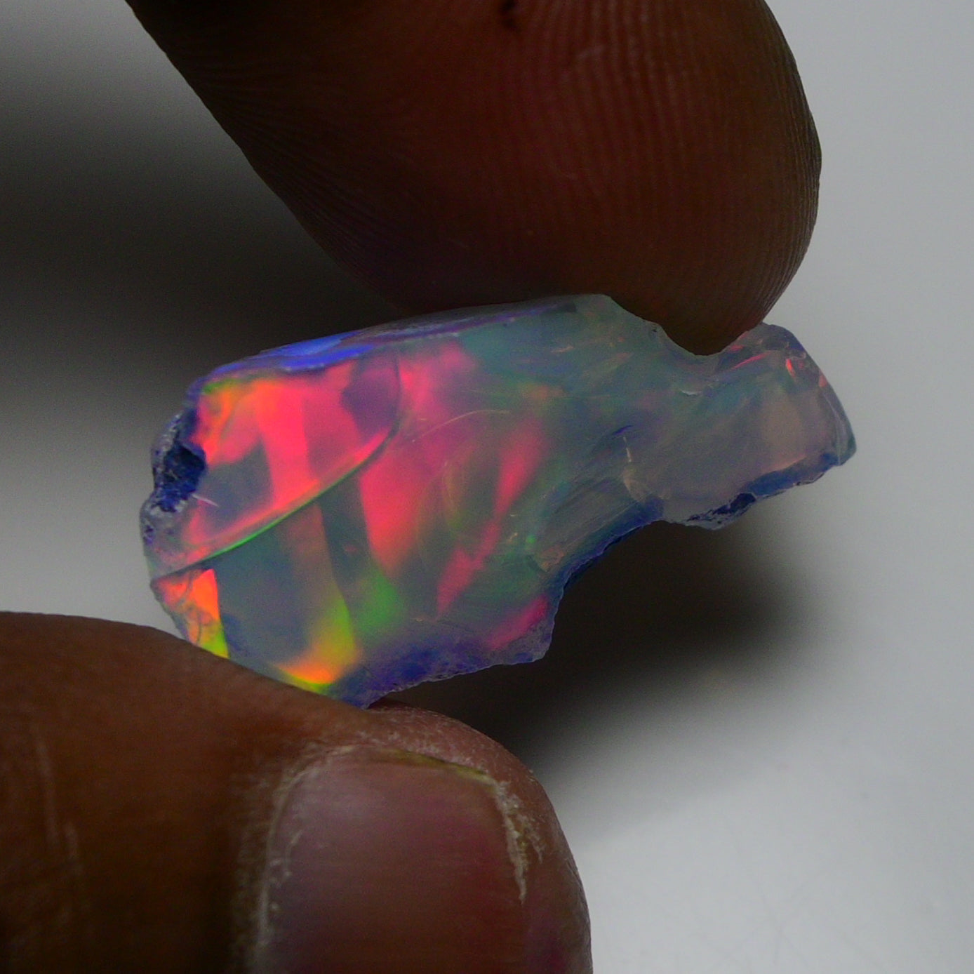 Rare Black Opal 13.10 Carats | Natural Black Ethiopian Opal Rough - Ready for Cutting & Jewelry!