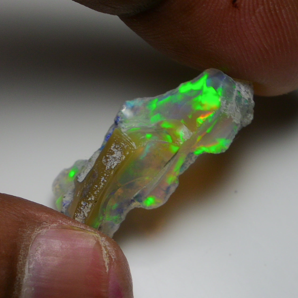 Rare Black Opal 14.05 Carats | Natural Black Ethiopian Opal Rough - Ready for Cutting & Jewelry!
