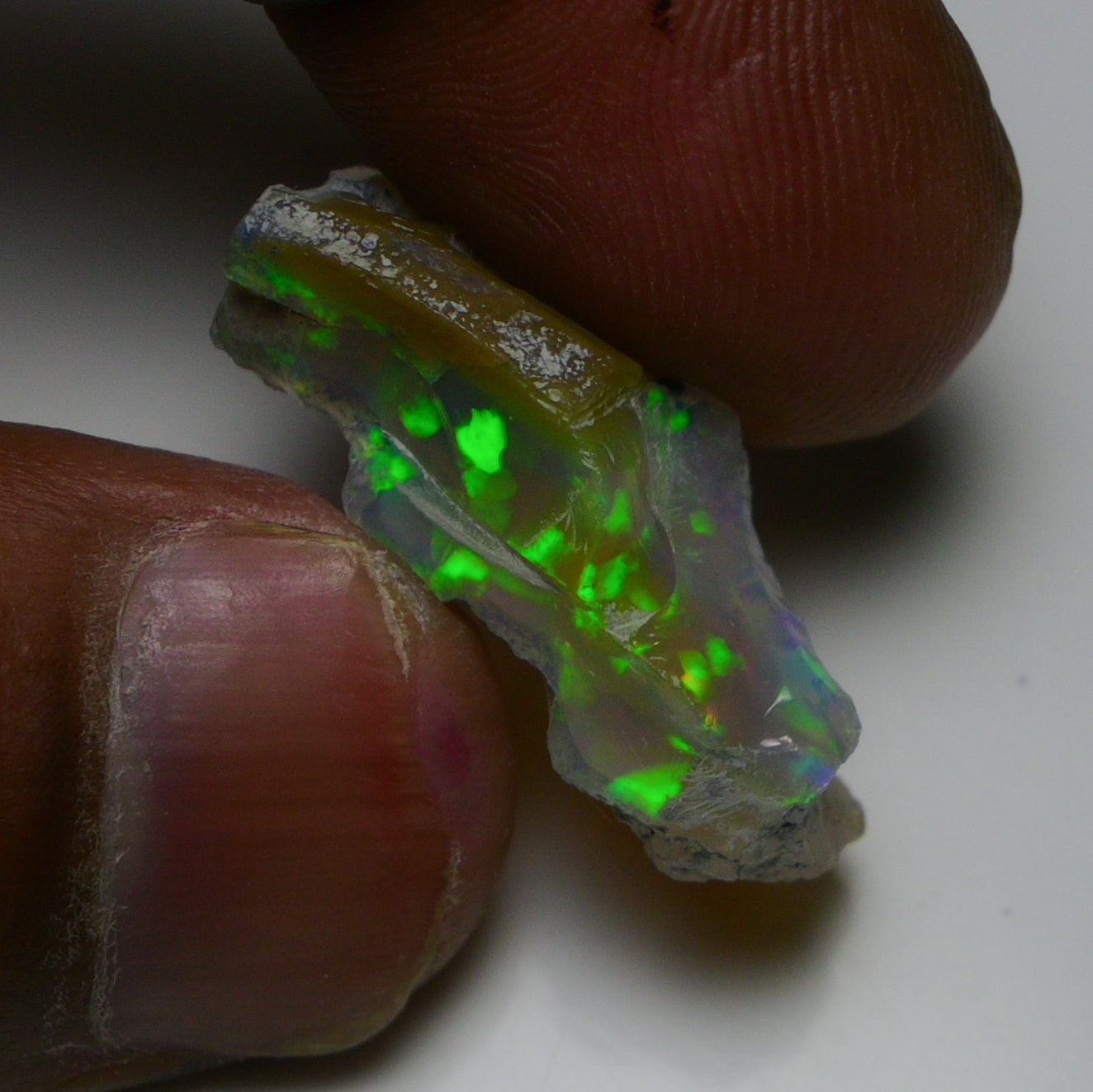 Rare Black Opal 14.05 Carats | Natural Black Ethiopian Opal Rough - Ready for Cutting & Jewelry!