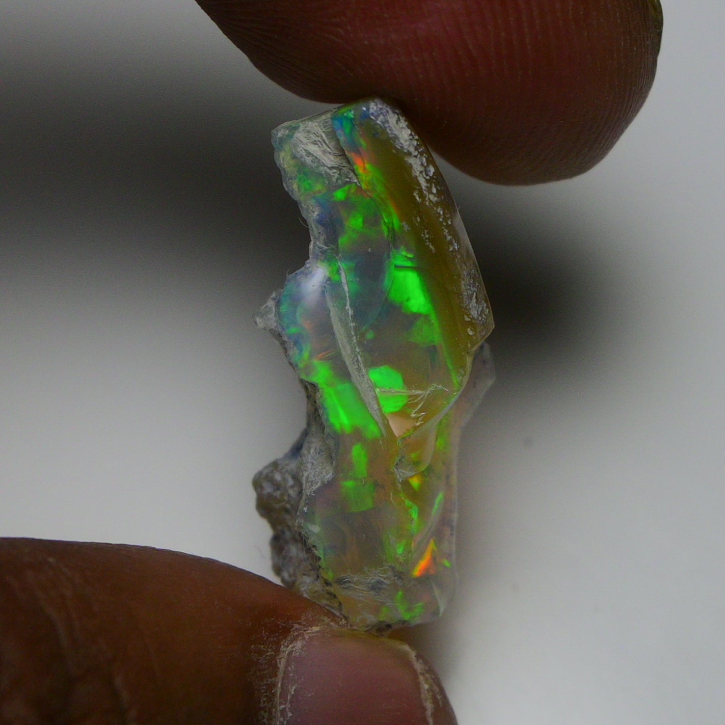 Rare Black Opal 14.05 Carats | Natural Black Ethiopian Opal Rough - Ready for Cutting & Jewelry!