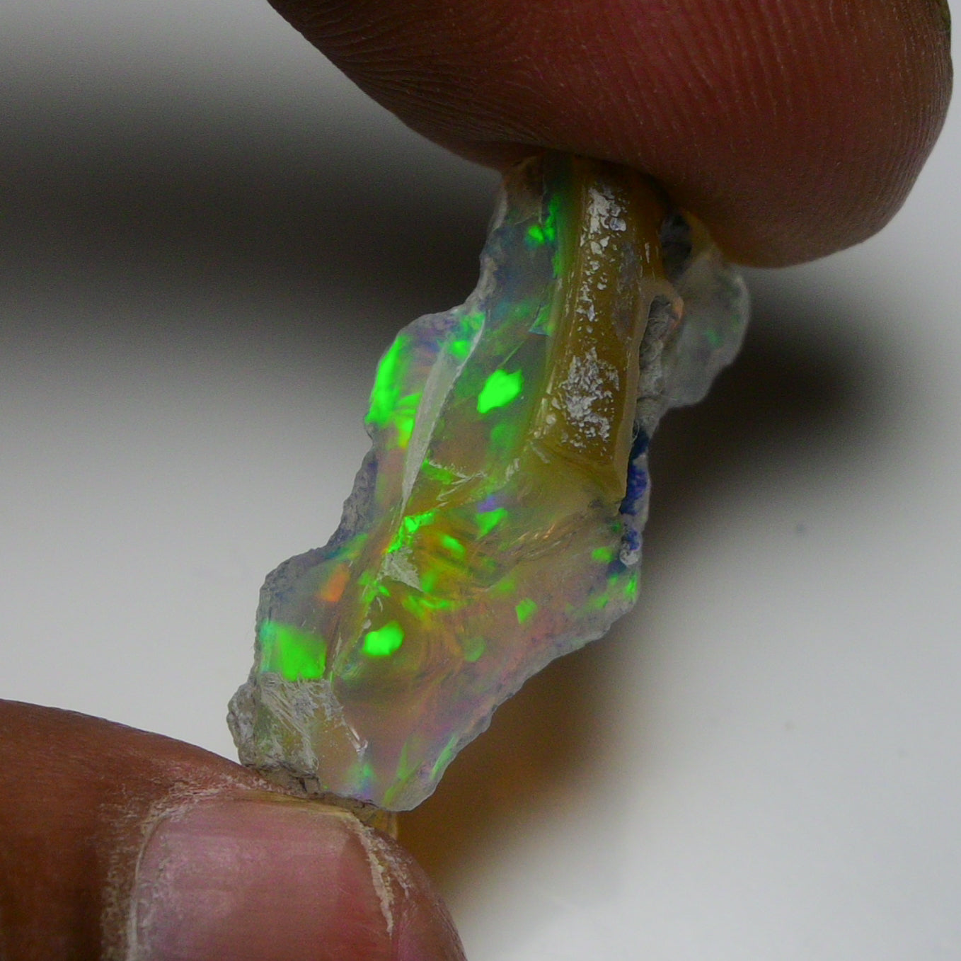 Rare Black Opal 14.05 Carats | Natural Black Ethiopian Opal Rough - Ready for Cutting & Jewelry!