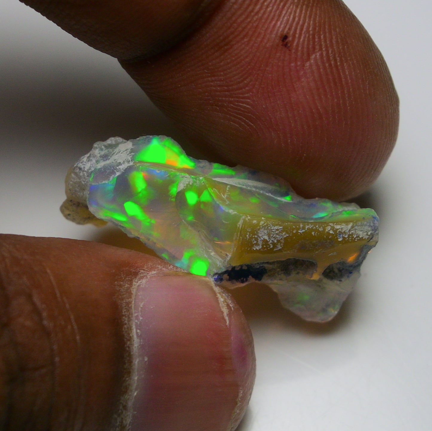 Rare Black Opal 14.05 Carats | Natural Black Ethiopian Opal Rough - Ready for Cutting & Jewelry!