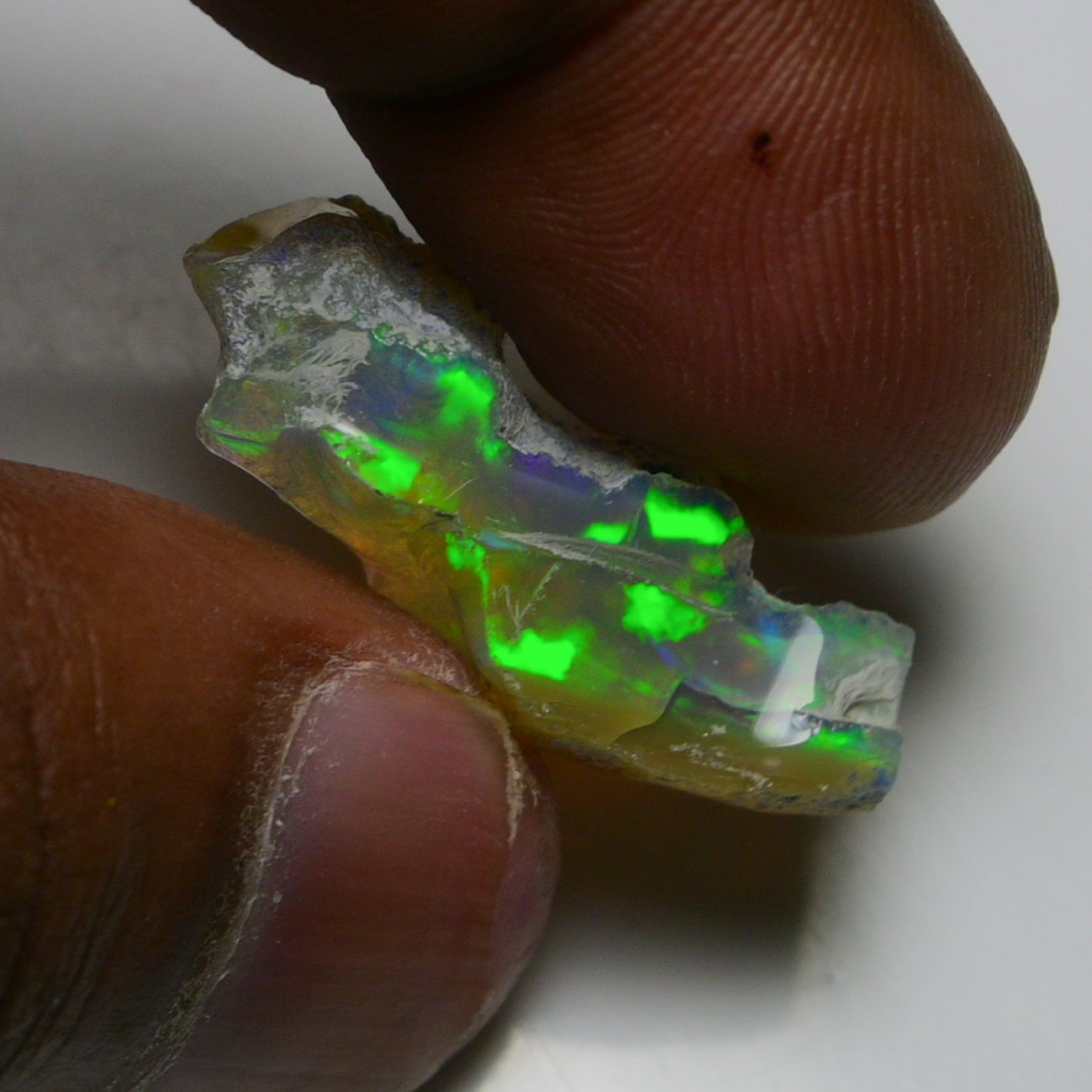 Rare Black Opal 14.05 Carats | Natural Black Ethiopian Opal Rough - Ready for Cutting & Jewelry!