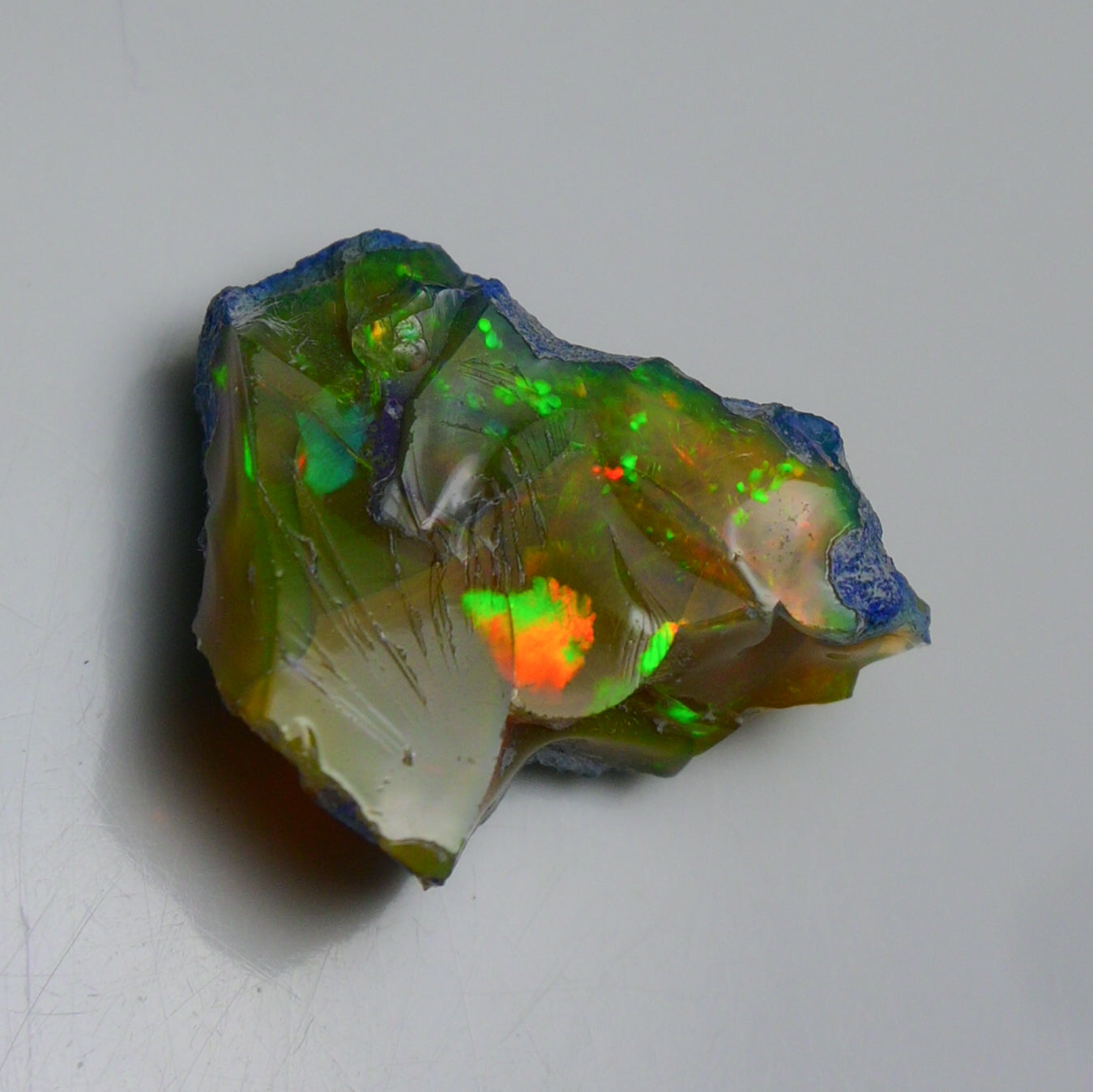 Rare Black Opal 20.80 Carats | Natural Black Ethiopian Opal Rough - Ready for Cutting & Jewelry!