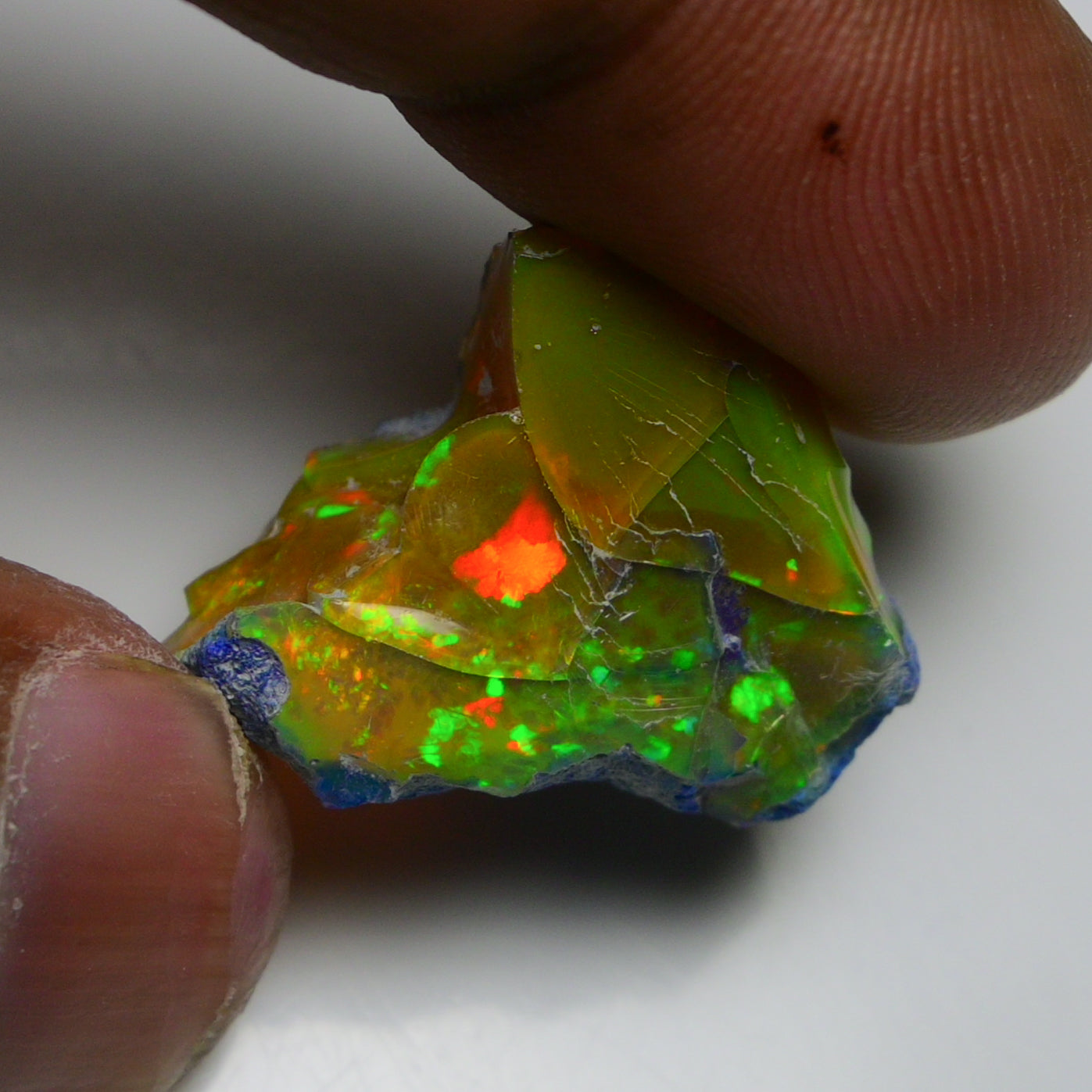 Rare Black Opal 20.80 Carats | Natural Black Ethiopian Opal Rough - Ready for Cutting & Jewelry!