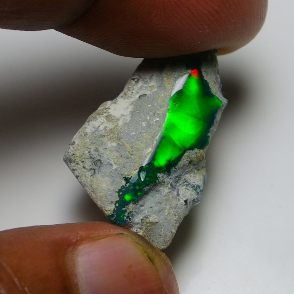 Black Opal 15.10 Carats | Natural Black Ethiopian Opal Rough - Ready for Cutting & Jewelry!