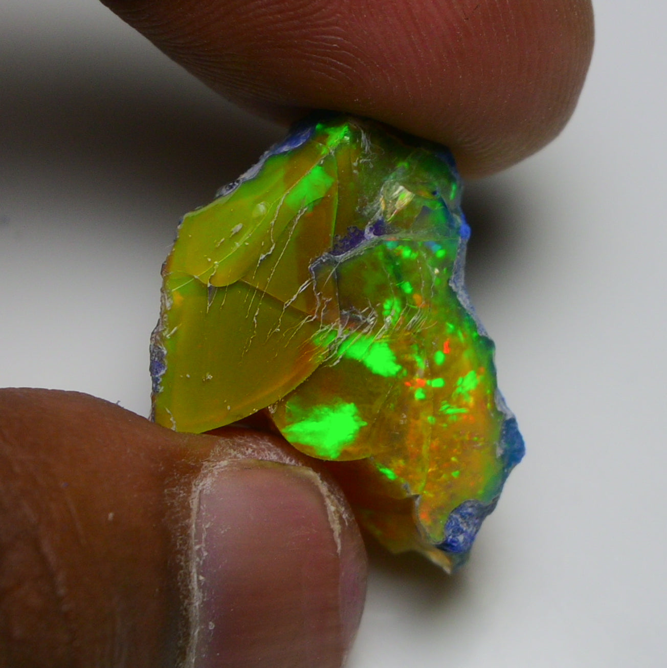 Rare Black Opal 20.80 Carats | Natural Black Ethiopian Opal Rough - Ready for Cutting & Jewelry!