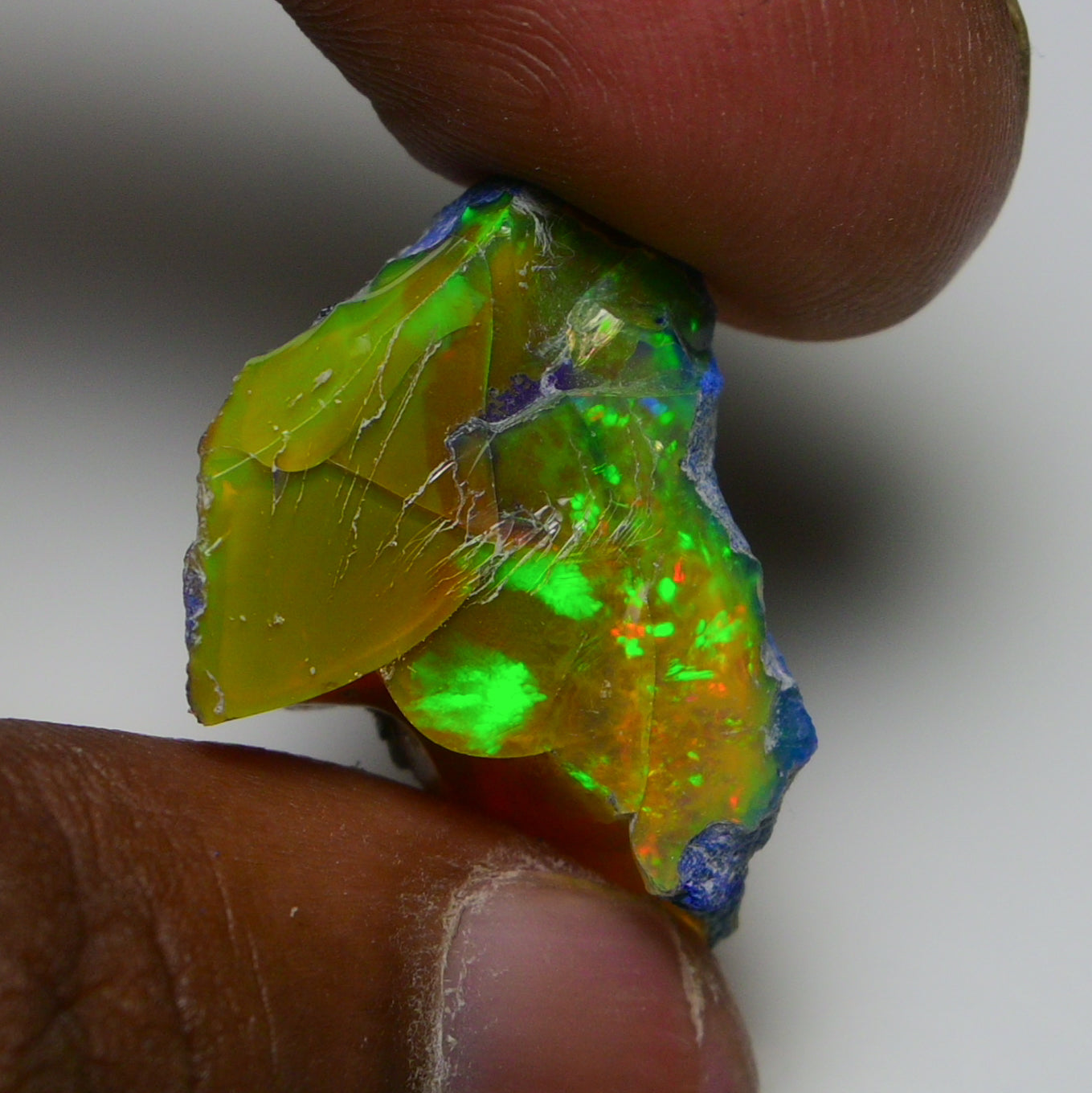 Rare Black Opal 20.80 Carats | Natural Black Ethiopian Opal Rough - Ready for Cutting & Jewelry!