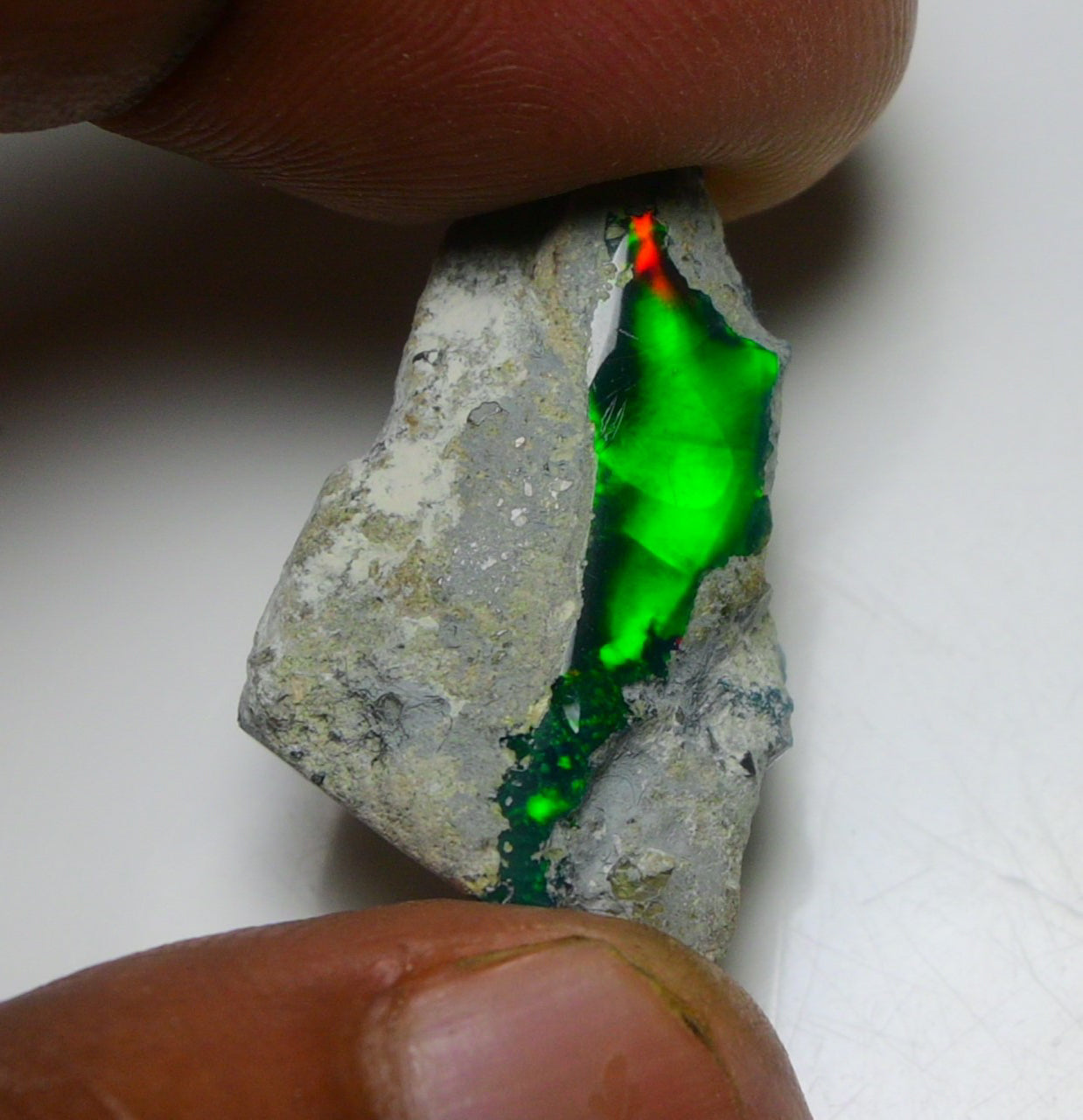 Black Opal 15.10 Carats | Natural Black Ethiopian Opal Rough - Ready for Cutting & Jewelry!