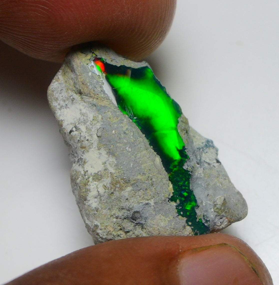 Black Opal 15.10 Carats | Natural Black Ethiopian Opal Rough - Ready for Cutting & Jewelry!
