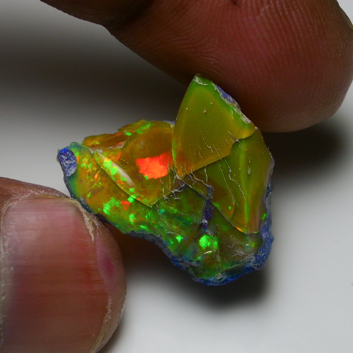 Rare Black Opal 20.80 Carats | Natural Black Ethiopian Opal Rough - Ready for Cutting & Jewelry!