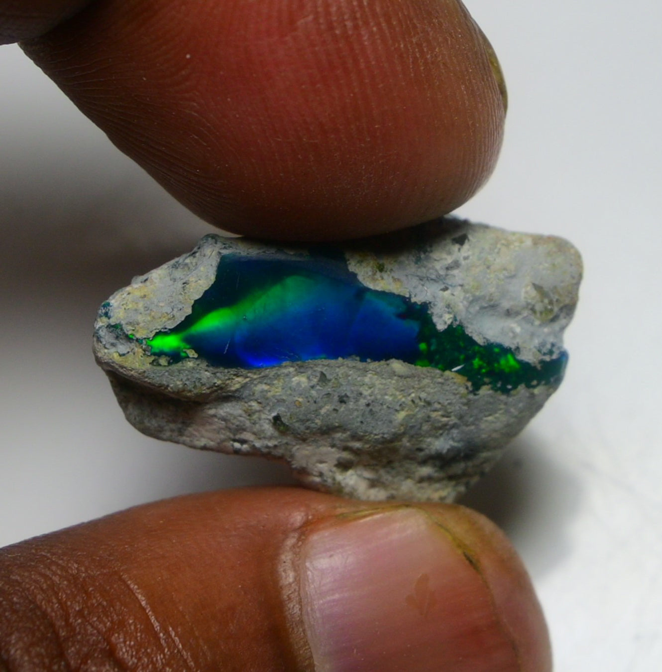 Black Opal 15.10 Carats | Natural Black Ethiopian Opal Rough - Ready for Cutting & Jewelry!