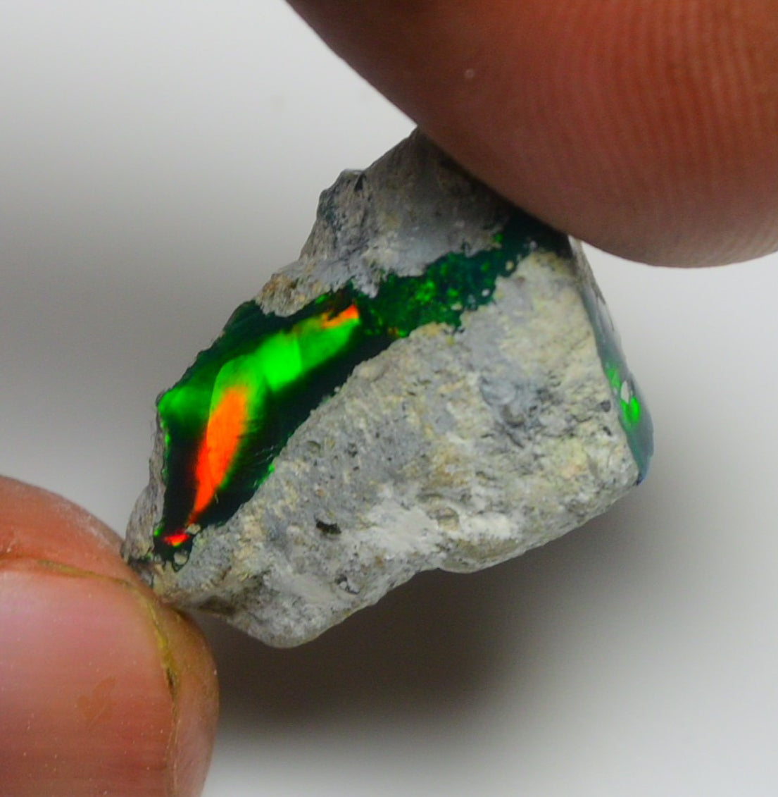 Black Opal 15.10 Carats | Natural Black Ethiopian Opal Rough - Ready for Cutting & Jewelry!
