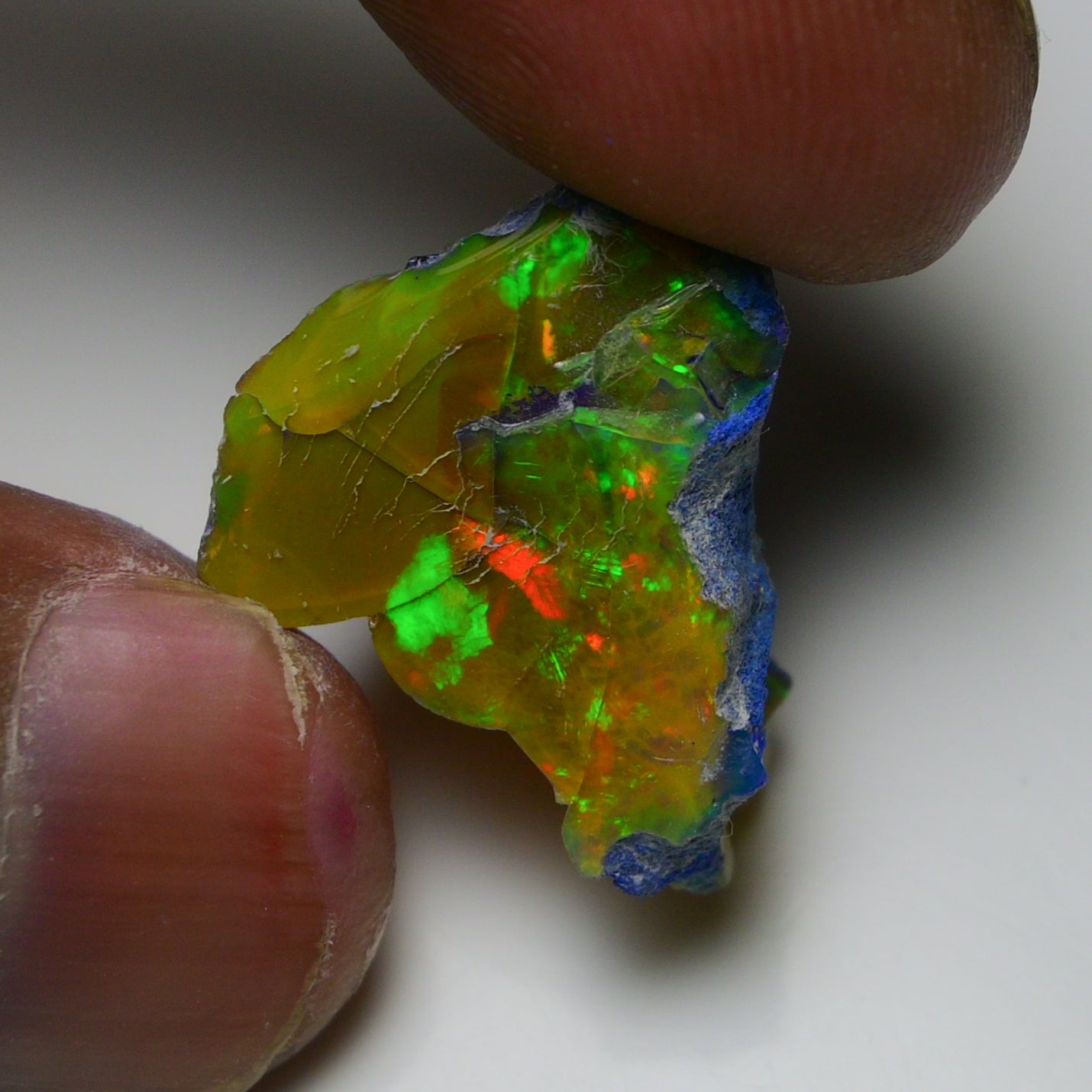 Rare Black Opal 20.80 Carats | Natural Black Ethiopian Opal Rough - Ready for Cutting & Jewelry!