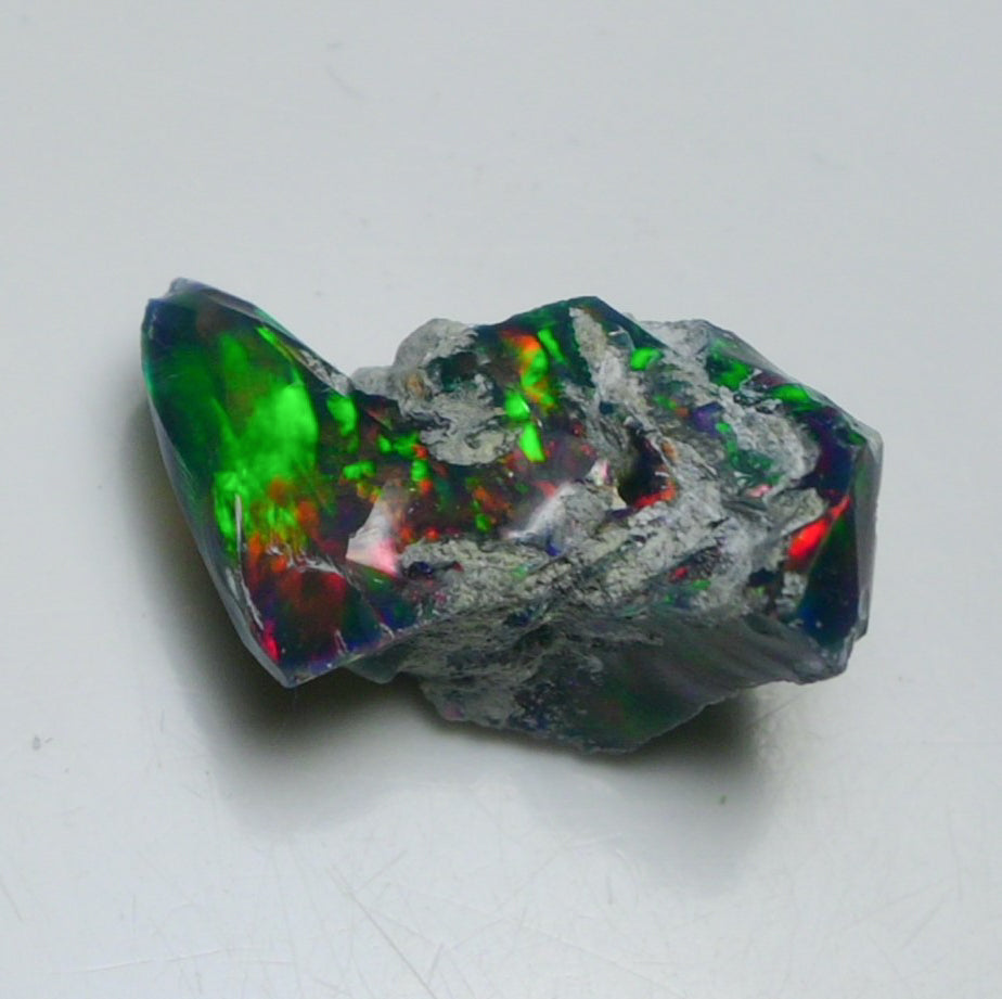 Black Opal 10.00 Carats | Natural Black Ethiopian Opal Rough - Ready for Cutting & Jewelry!