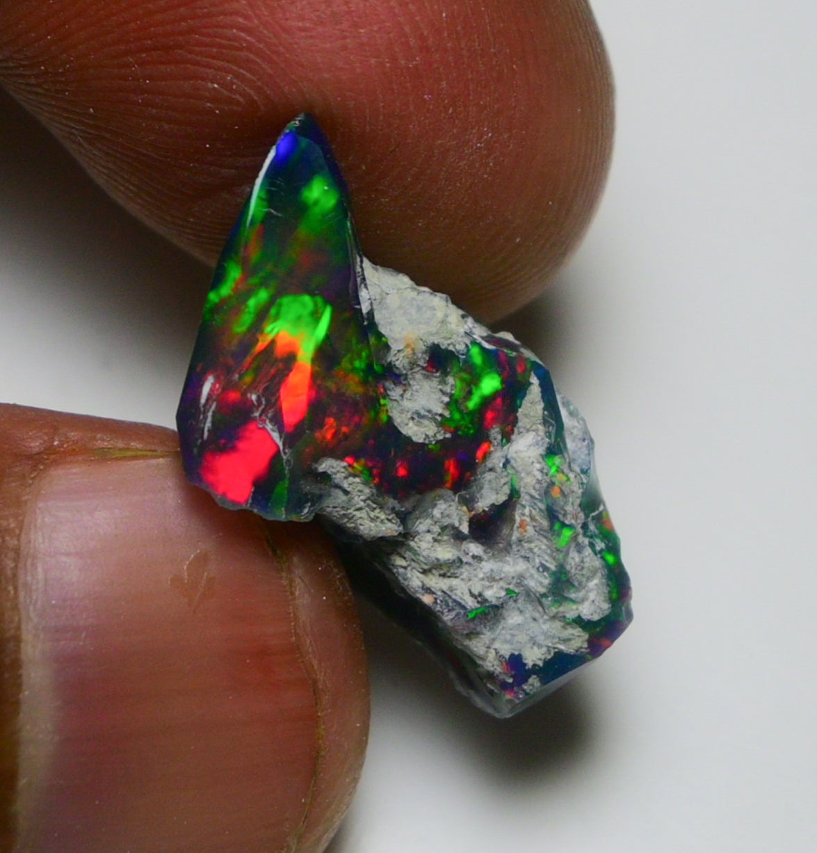 Black Opal 10.00 Carats | Natural Black Ethiopian Opal Rough - Ready for Cutting & Jewelry!