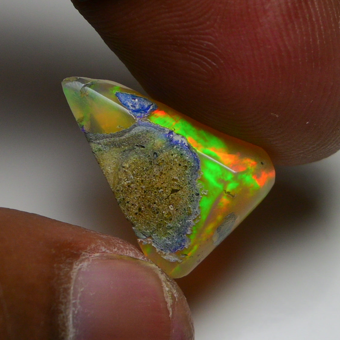 Rare Black Opal 7.55 Carats | Natural Black Ethiopian Opal Rough - Ready for Cutting & Jewelry!