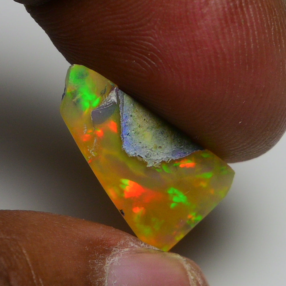 Rare Black Opal 7.55 Carats | Natural Black Ethiopian Opal Rough - Ready for Cutting & Jewelry!