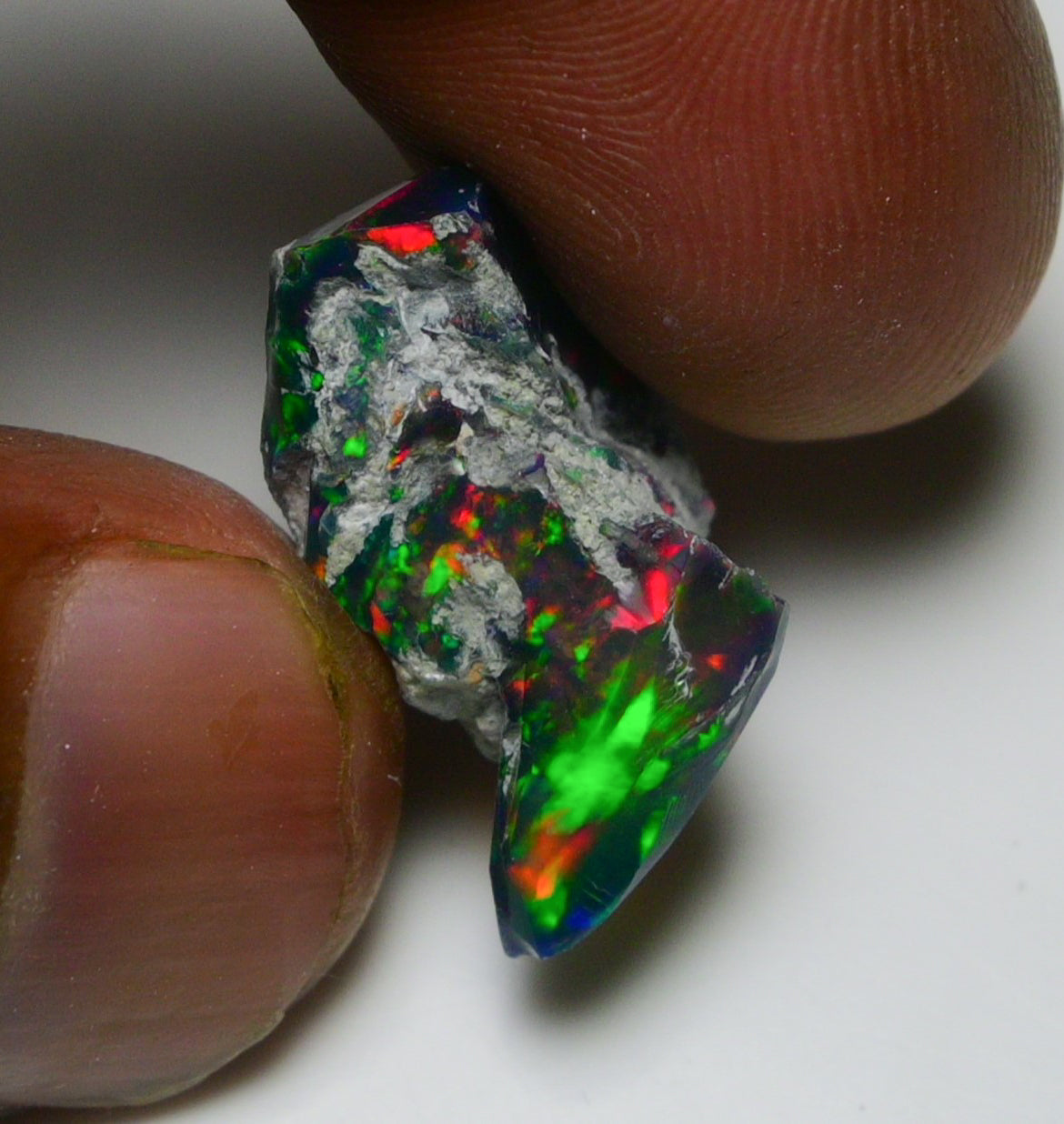 Black Opal 10.00 Carats | Natural Black Ethiopian Opal Rough - Ready for Cutting & Jewelry!