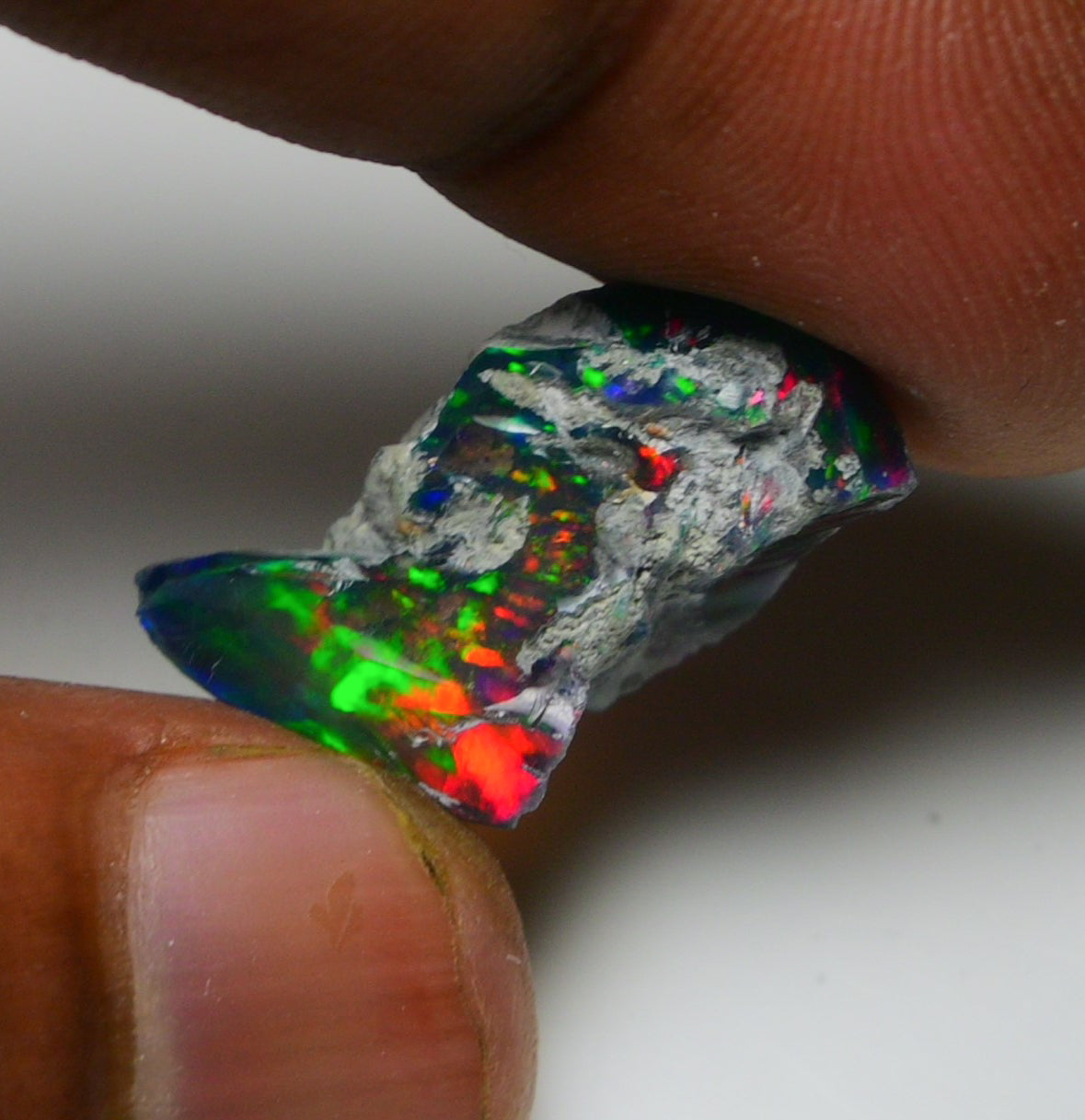 Black Opal 10.00 Carats | Natural Black Ethiopian Opal Rough - Ready for Cutting & Jewelry!