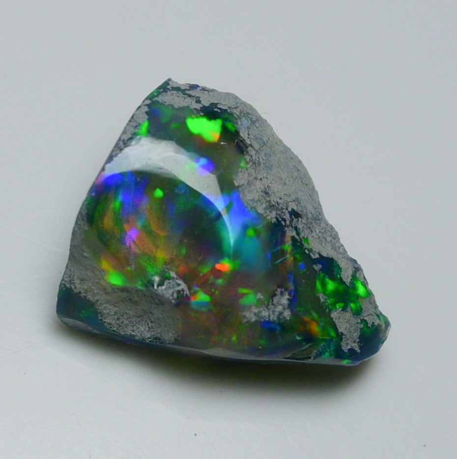 Black Opal 10.20 Carats | Natural Black Ethiopian Opal Rough - Ready for Cutting & Jewelry!