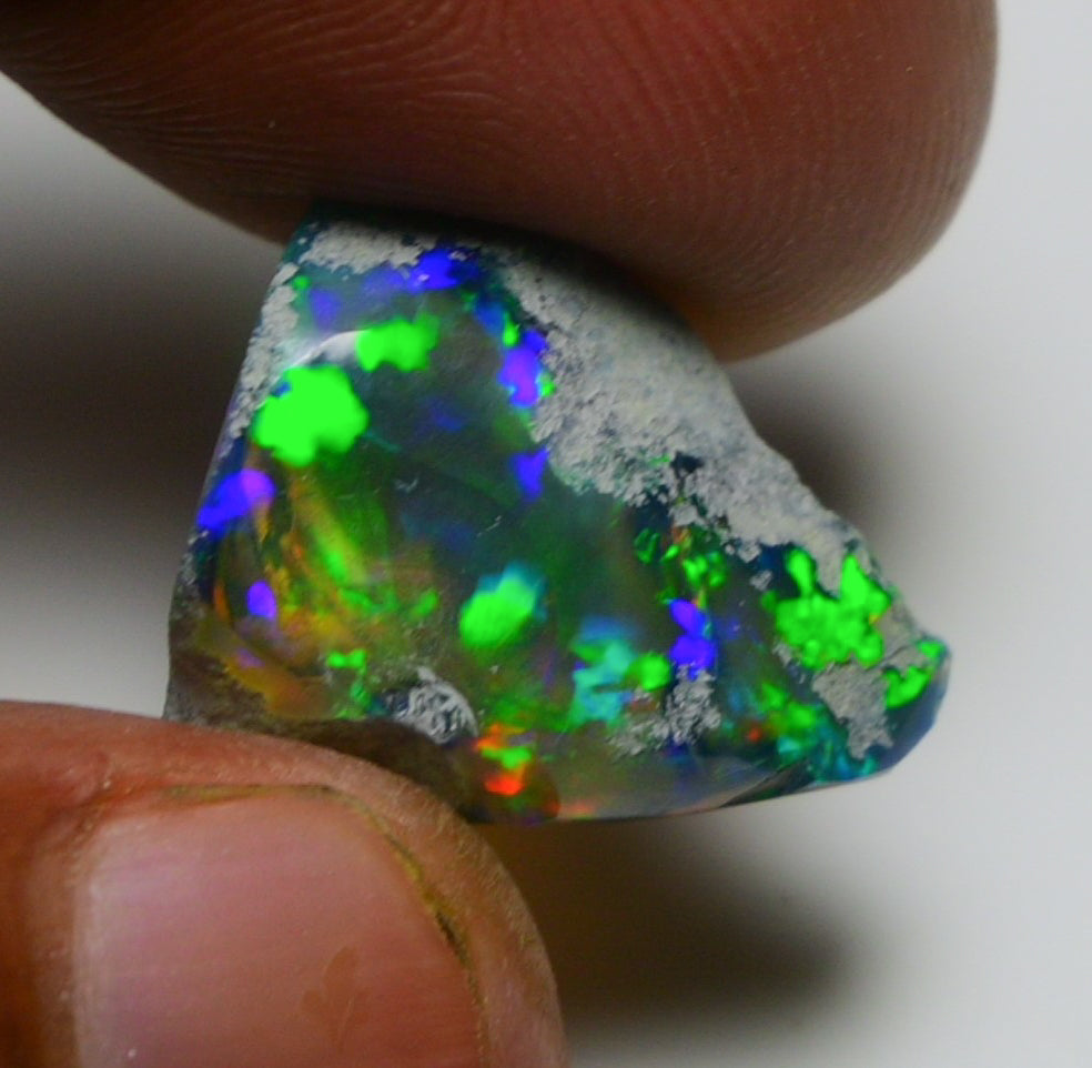 Black Opal 10.20 Carats | Natural Black Ethiopian Opal Rough - Ready for Cutting & Jewelry!