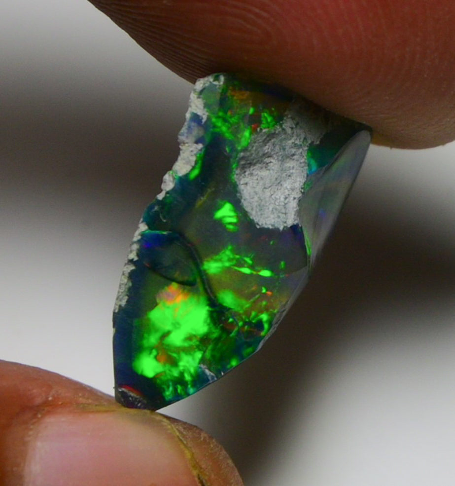 Black Opal 10.20 Carats | Natural Black Ethiopian Opal Rough - Ready for Cutting & Jewelry!
