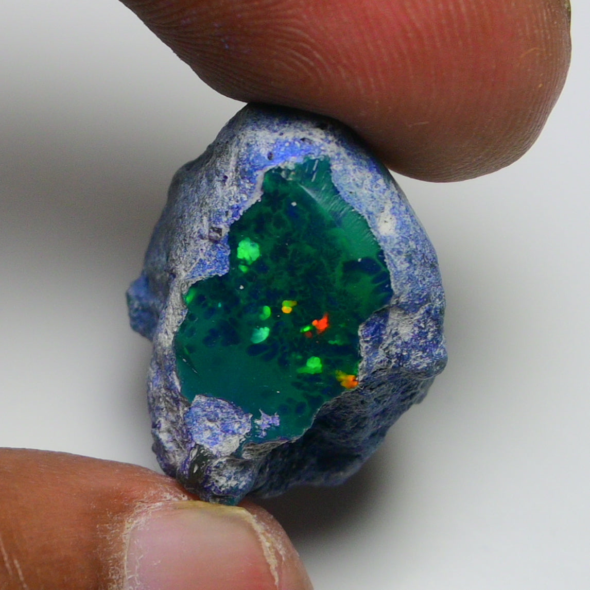 Rare Black Opal 28.75 Carats | Natural Black Ethiopian Opal Rough - Ready for Cutting & Jewelry!